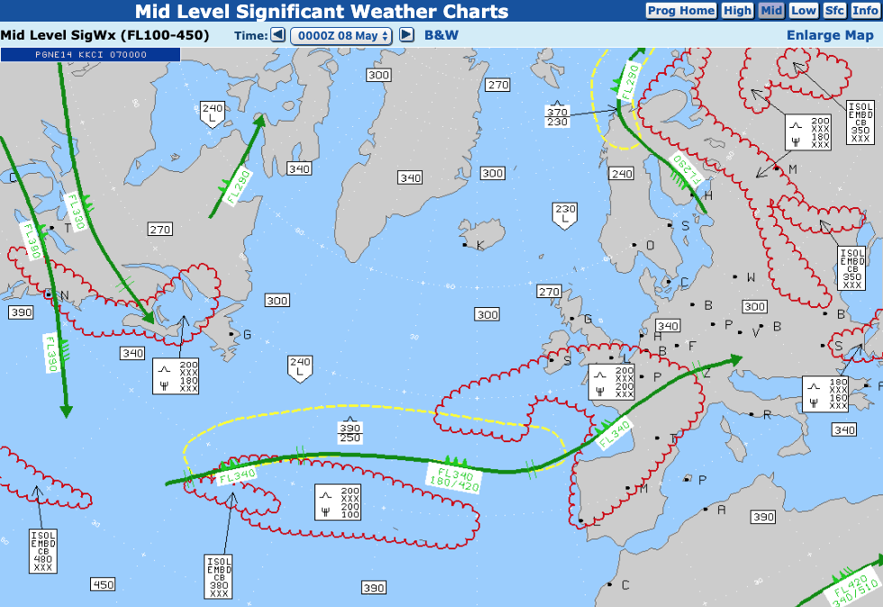 High Level Significant Weather Chart Symbols