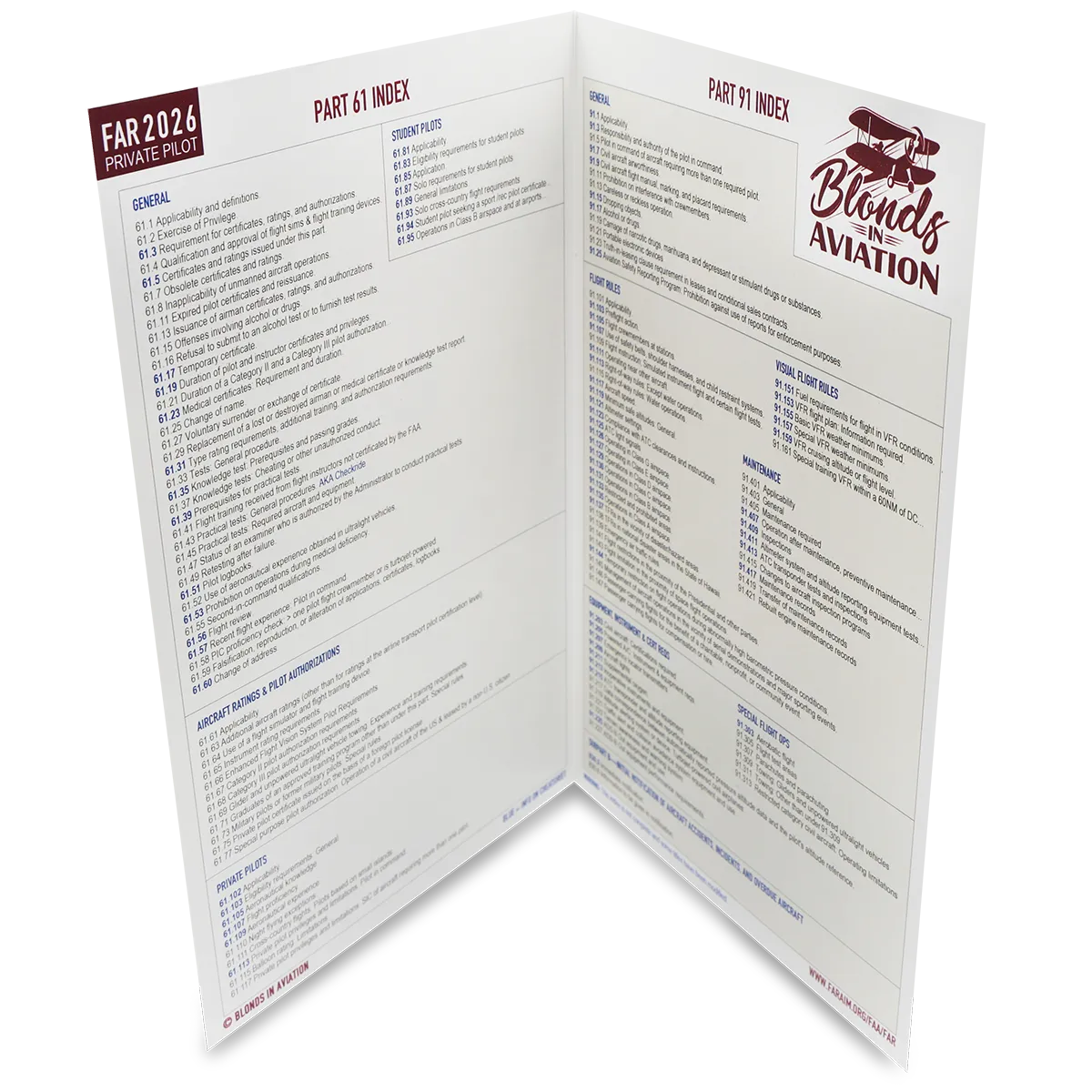 FAR 2026 Private Pilot Blonds in Aviaiton Tran3